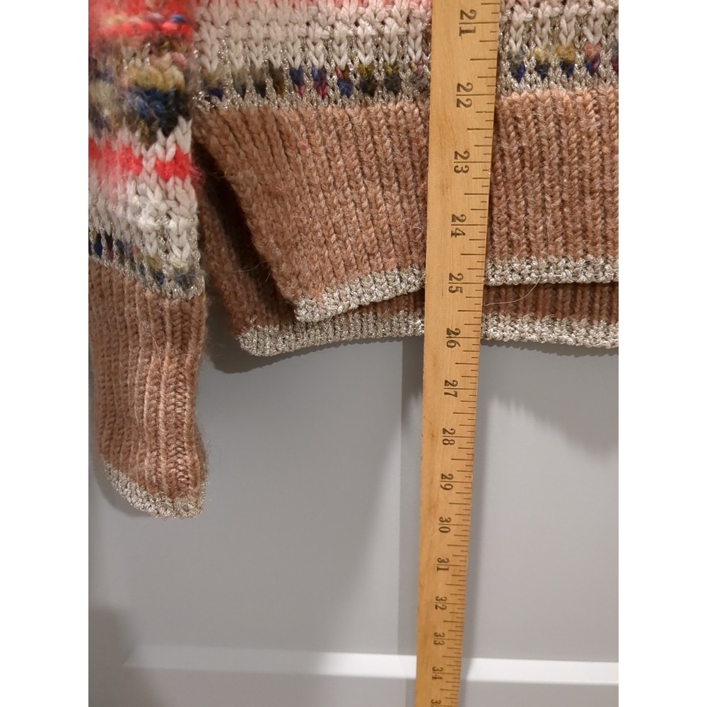 Juicy Couture Womens Knit  Wool Blend Patterned textured‎ Sweater M (MINT) - Picture 6 of 9